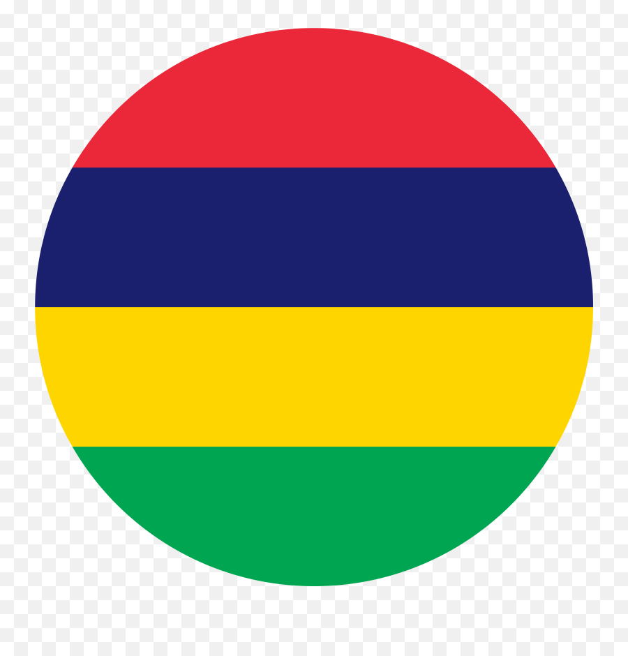 Flag Of Mauritius Flag Download - Mauritius Flag Round Emoji,Thailand Flag Emoji