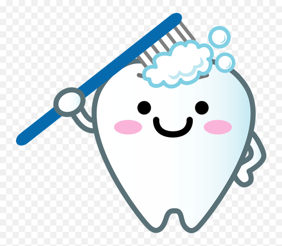 Tooth With A Face And Toothbrush Clipart Free Download - Tooth And Toothbrush Clipart Emoji,Download Toothpaste Emoticon