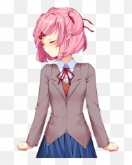Natsuki - Doki Doki Literature Club Horror Natsuki Emoji,Doki Doki Smile Emoji