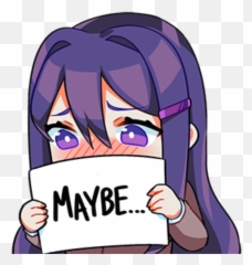 Pin - Yuri Ddlc Sticker Line Emoji,Nichijou Emojis