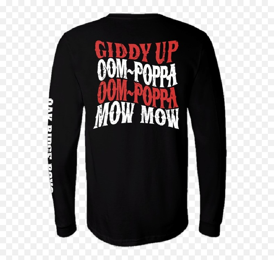 Oak Ridge Long Sleeve Black Tee - Red White And Blue Photo Long Sleeve Emoji,Biys Graphic Emoji Long Sleeves