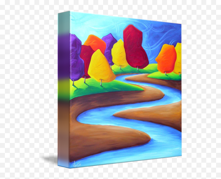 Colour Stream By Richard Hoedl - Vertical Emoji,Emotions Of Color In The Landscape