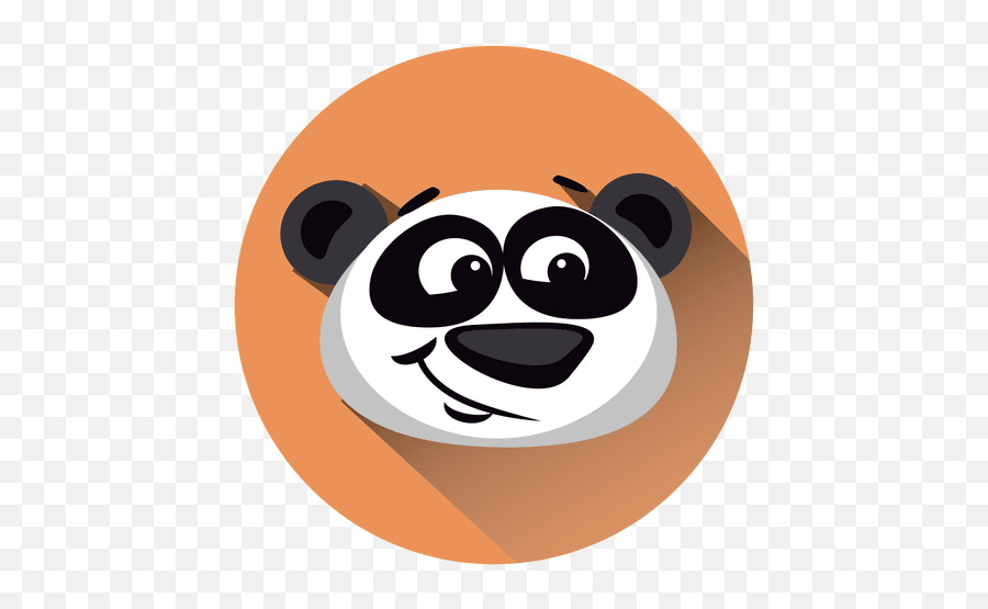 Panda Cartoon Circle Icon - Transparent Png U0026 Svg Vector File Dibujos Animados En Circulo Emoji,Panda Bear Emoticon