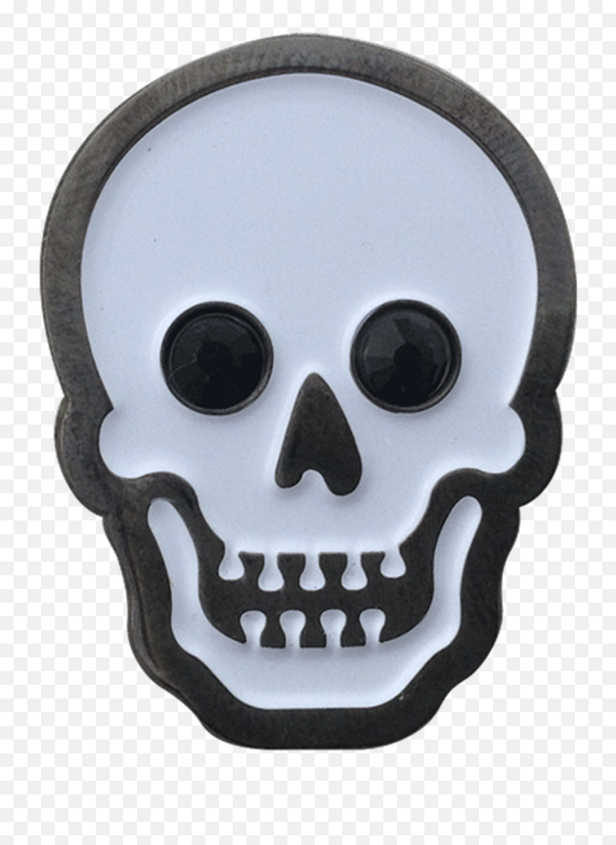 Skull Ball Marker Hat Clip With - Scary Emoji,Skull & Acrossbones Emoticon