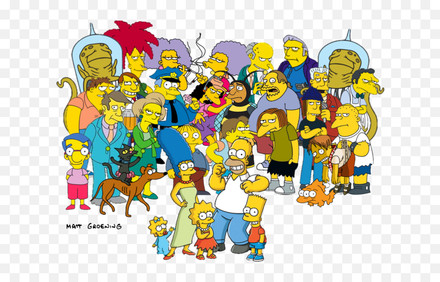50 Curiosidades De Los Simpsons U2013 Refugio Antiaéreo - All Simpsons Characters Png Emoji,Homero Simpson Como Hacer Emoticon
