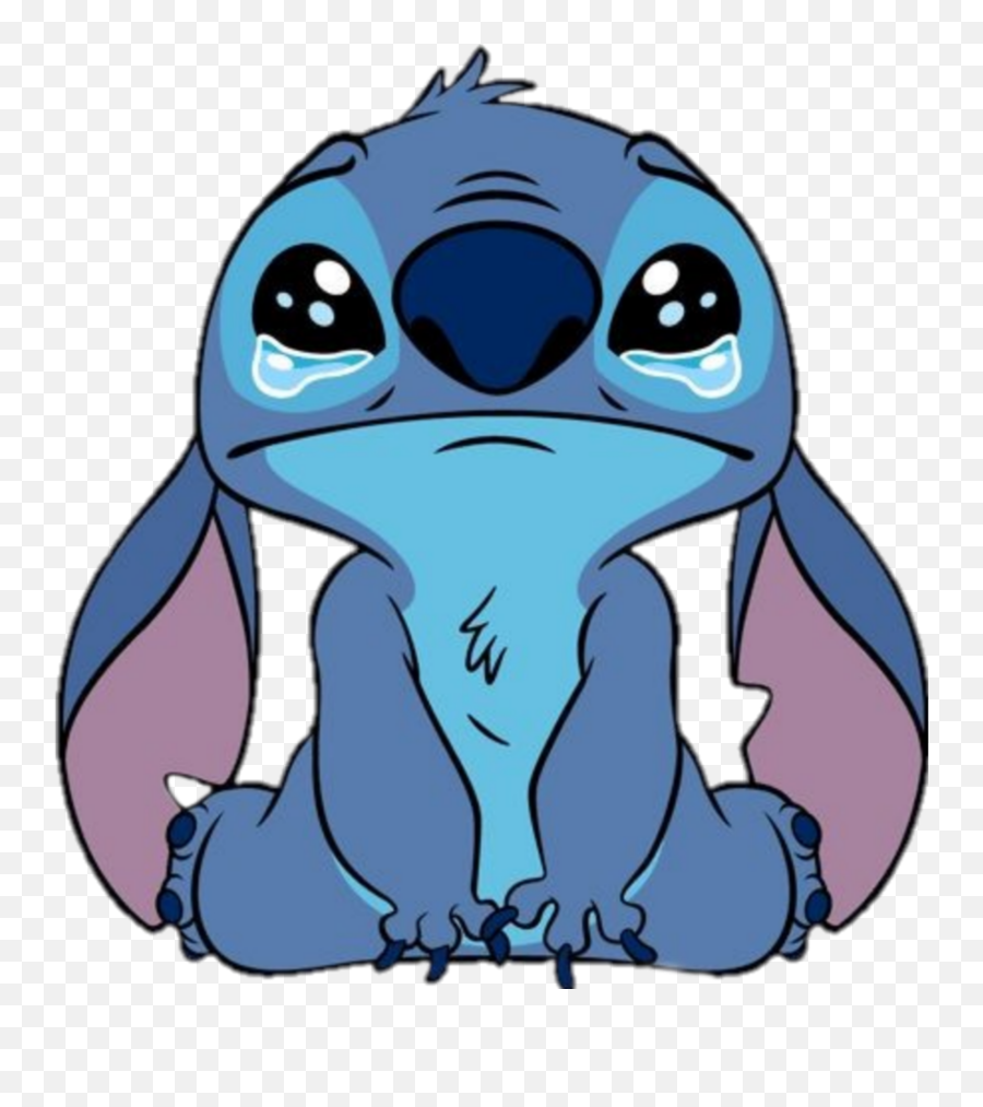 Baby Stickers Cartoons Cartoon Sticker - Sad Stitch Emoji,Emotion Cartoon.mocir