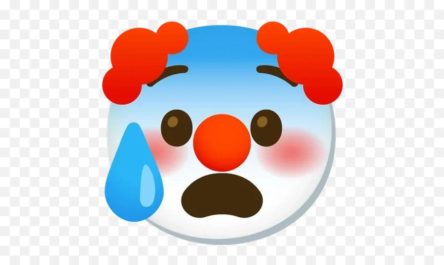 Telegram Sticker 39 From Collection Clown Emoji - Emoji,Get Google Emojis On Lg