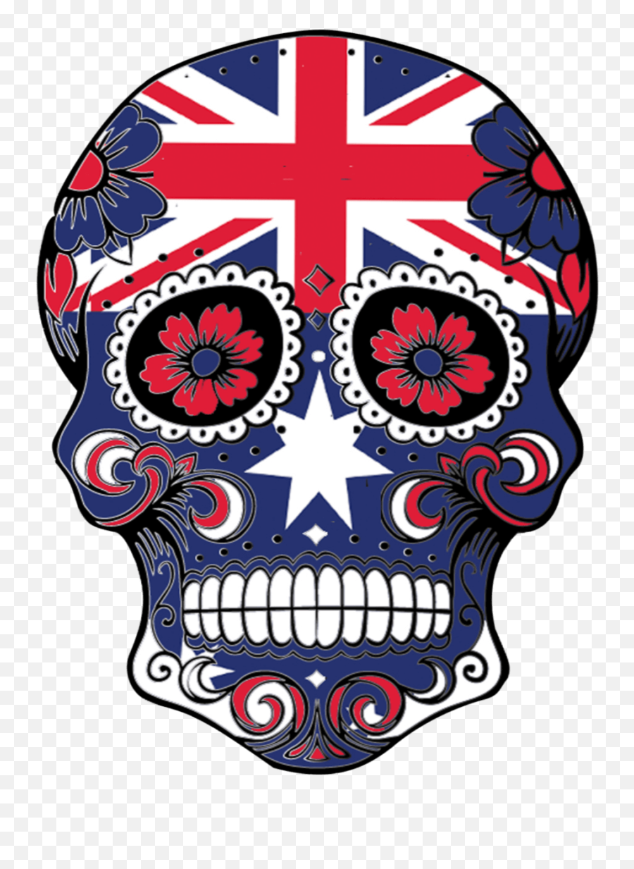 11 Sugar Skull Flags Of The World Ideas Skull Flag Flags - Australia Flag Emoji,Australiian Flag Emoji