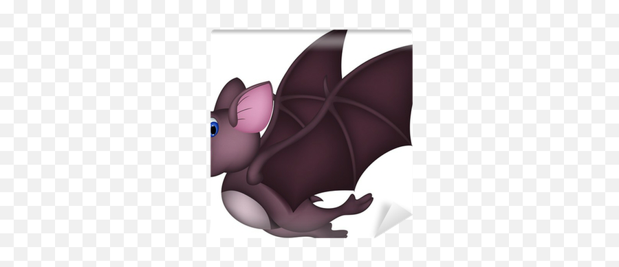 Cute Cartoon Bat Flying Wall Mural U2022 Pixers - We Live To Change Bat Flying Cartoon Emoji,Flying Bat Emoticon