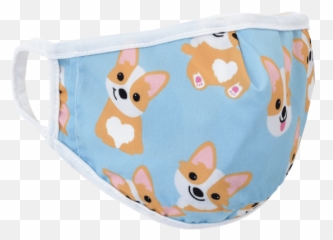 Kids Face Mask - Corgi Emoji,Dust Emoticon Mask