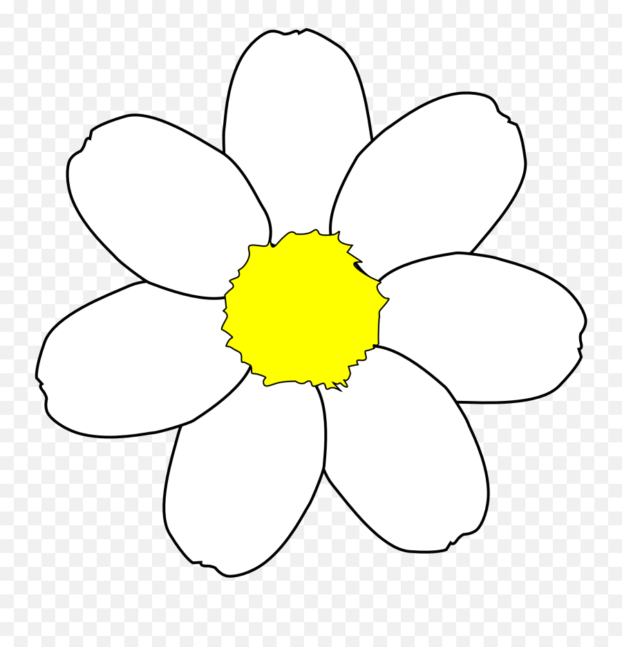 Outline Daisy - Clipart Best Emoji,Imagea Of Flower Emojis