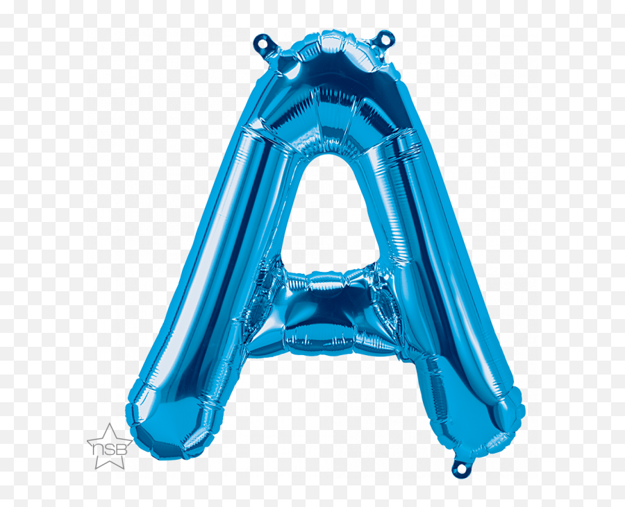 16 Letter - A Blue Shape Qualatex Foil Balloon North Blue Foil Balloon Letter Emoji,Blue Letters Emoji