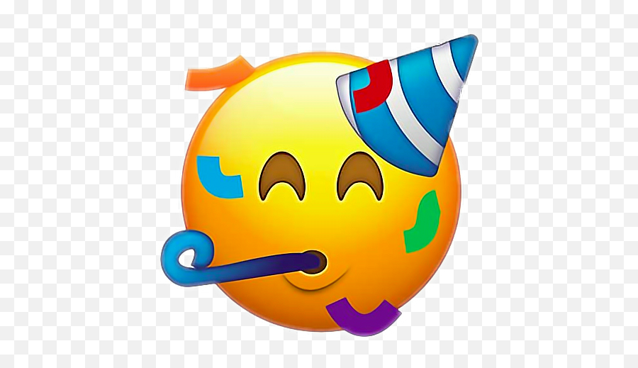 Download Emoji Emojiface Emojisticker - Party Emoji,Birthday Emoji Png
