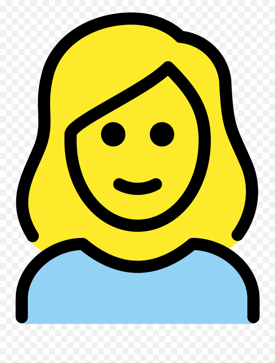 Blond Hair Emoji Clipart - Clip Art,Curly Hair Emoticon