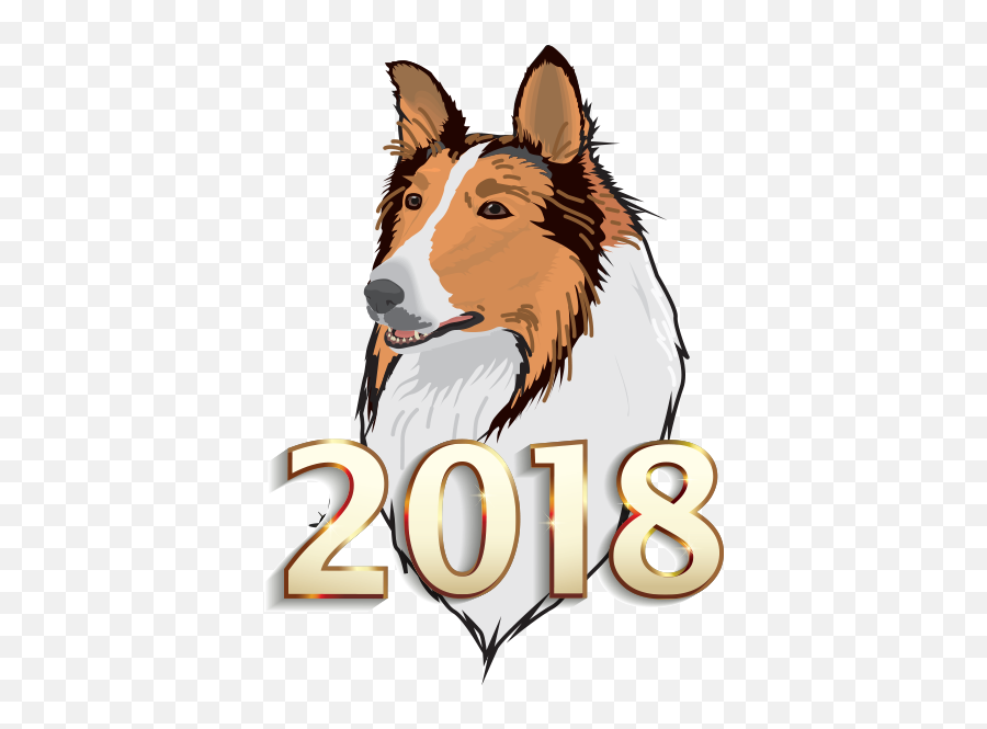 Year Stickers 2018 - Northern Breed Group Emoji,Sheltie Emoji