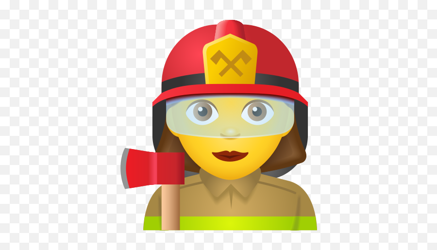 Woman Firefighter Icon - Free Download Png And Vector Worker Emoji,Hard Hat Emoji