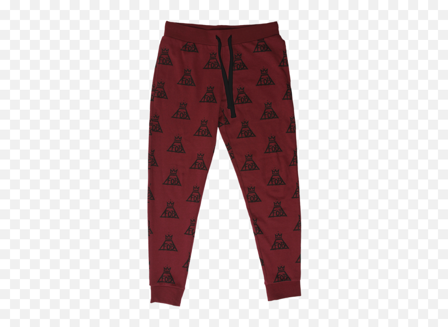 Maroon Jogger Pants - Solid Emoji,Emoji Joggers Pants For Women