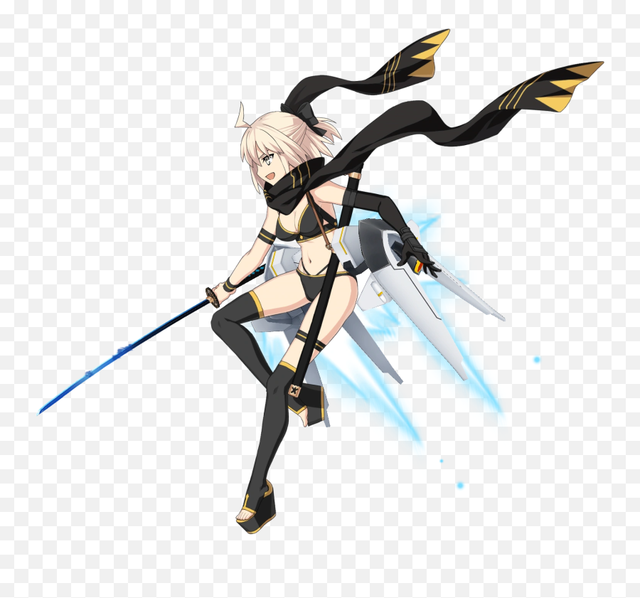 Mobage Is My Body And - Fate Okita Souji Sprite Emoji,No Emotion For Rolling Gacha Fgo