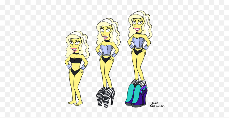 Les Simpson Lady Gaga Transparent Png - Os Simpsons Lady Gaga Emoji,Lady Gaga At Emotion Resolution