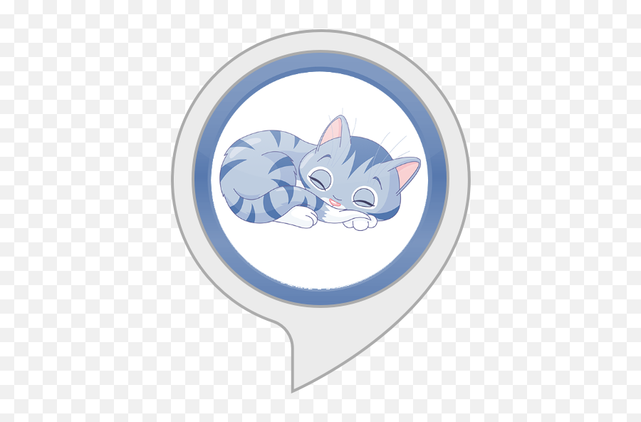 Alexa Skills - Cartoon Cute Sleeping Kitten Emoji,Relaxed Kitty Emoticon