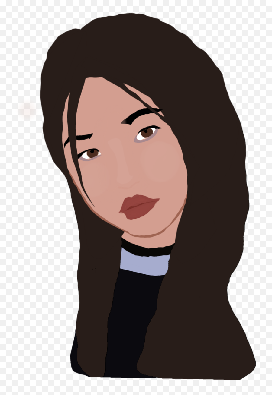 Face Girl Beautiful Eye Look - Hair Design Emoji,Asian Face Emotions
