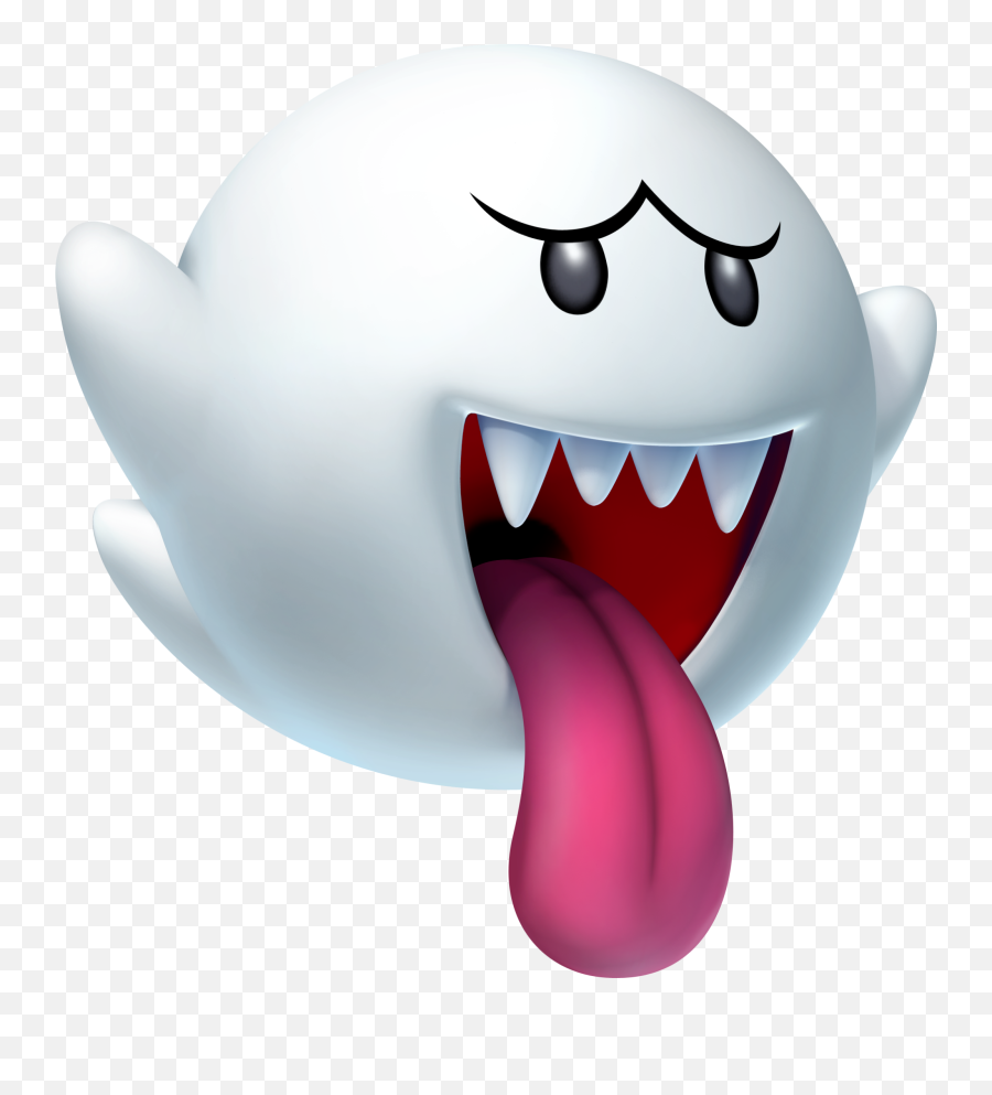 Boo Mario Supermario Messy Sticker By P E A C H - Boo Mario Emoji,Peach Tongue Emojis Together