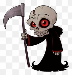 Little Reaper T - Shirt Cartoon Grim Reaper Emoji,Cat Reaper Emoticon -overwatch