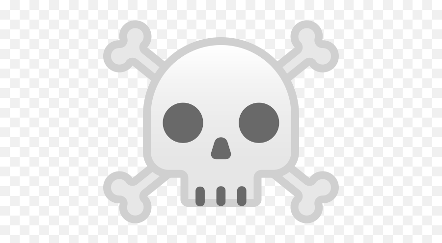 Skull And Crossbones Emoji - Emoji Calavera Png,Skull And Crossbones Emoji