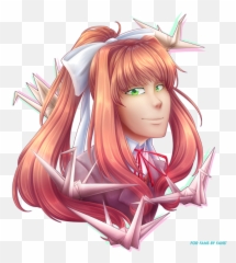 Doki Doki Literature Club - Fictional Character Emoji,Doki Doki Smile Emoji