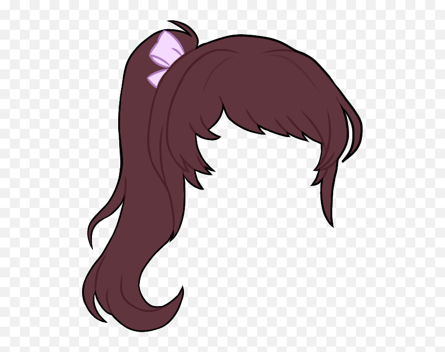 Sticker Gachalifehair Sticker - Fictional Character Emoji,Ponytail Emoji Copy