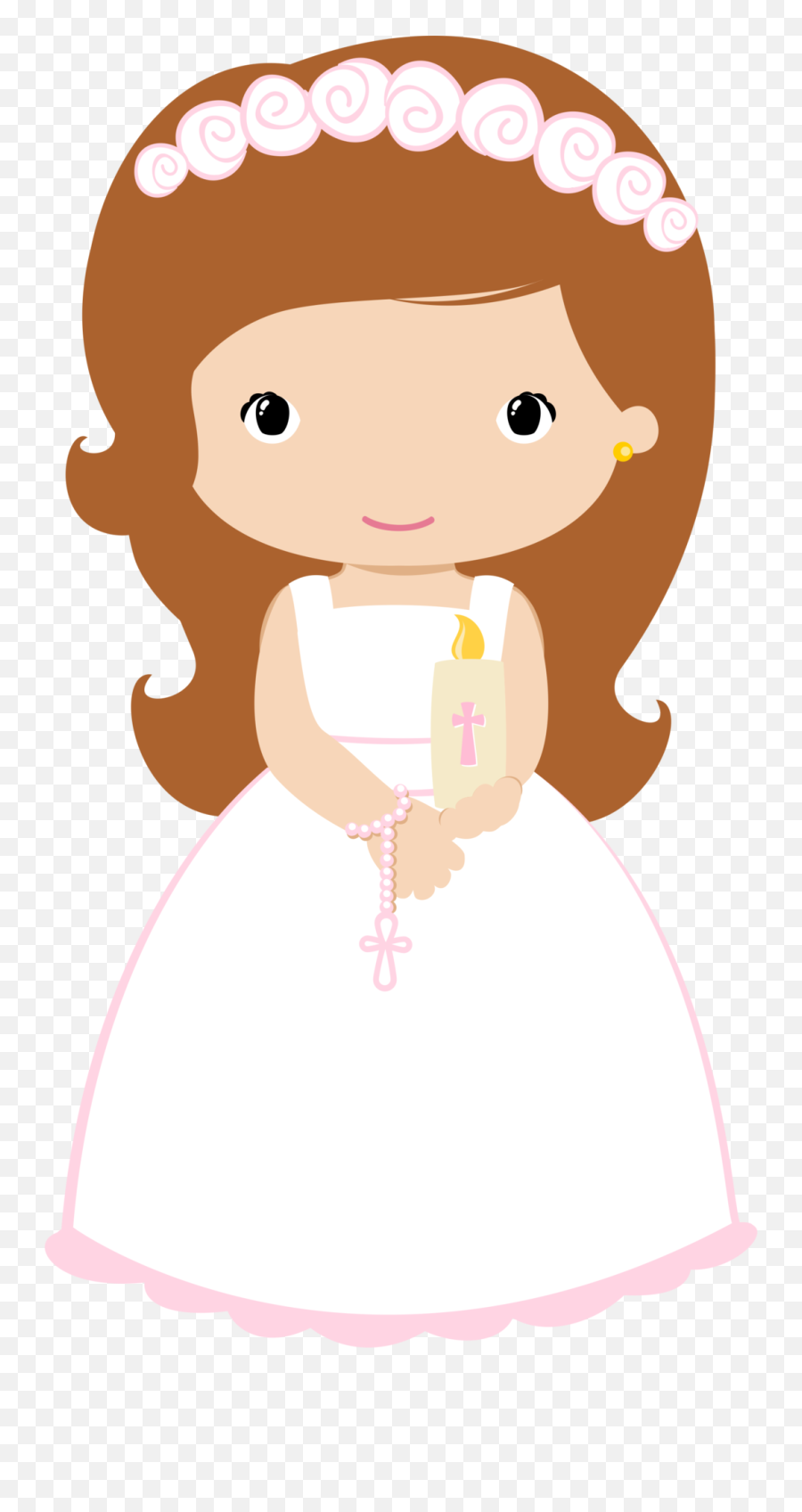 Bautizo Mibautizo Niña Sticker By Guadamuz Sindy - Menina Primeira Comunhão Png Emoji,Ni?a Vestido De Emojis