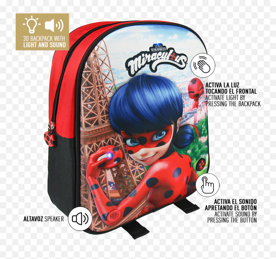 Mayorista Y Fabricante De Mochila Infantil Luces Lady Bug - Ladybug Rugzak Emoji,Mochilas De Emojis