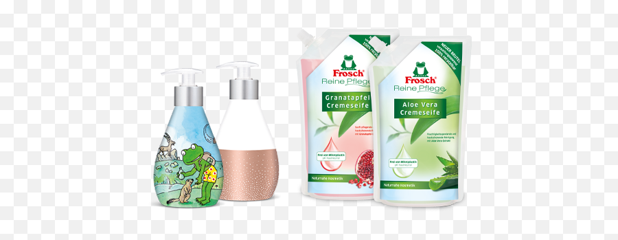 Hand Soap - Frosch Reine Pflege Aloe Vera Cremeseife Emoji,Refill Soap Bag Emotion Brand