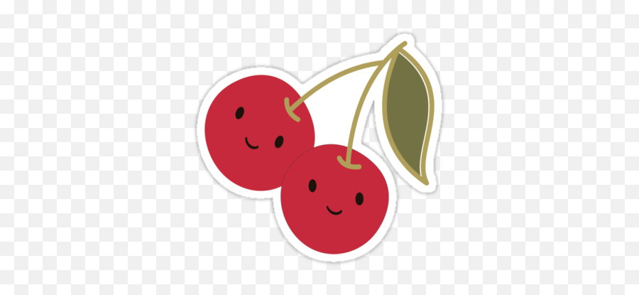 Cute Stickers Cute Food Drawings Cute - Kawaii Cherry Sticker Emoji,Cherries Emoji
