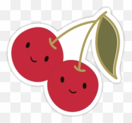 Cute Stickers Cute Food Drawings Cute - Kawaii Cherry Sticker Emoji,Cherries Emoji