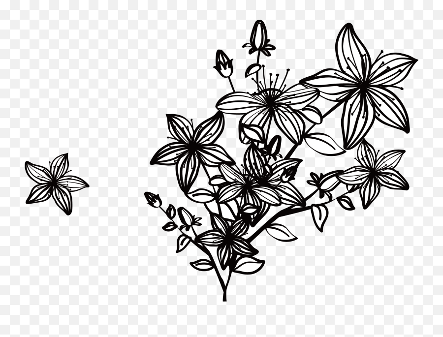 Free Black And White Flower Background Download Free Clip - Floral Emoji,Black And White Flower Emoji