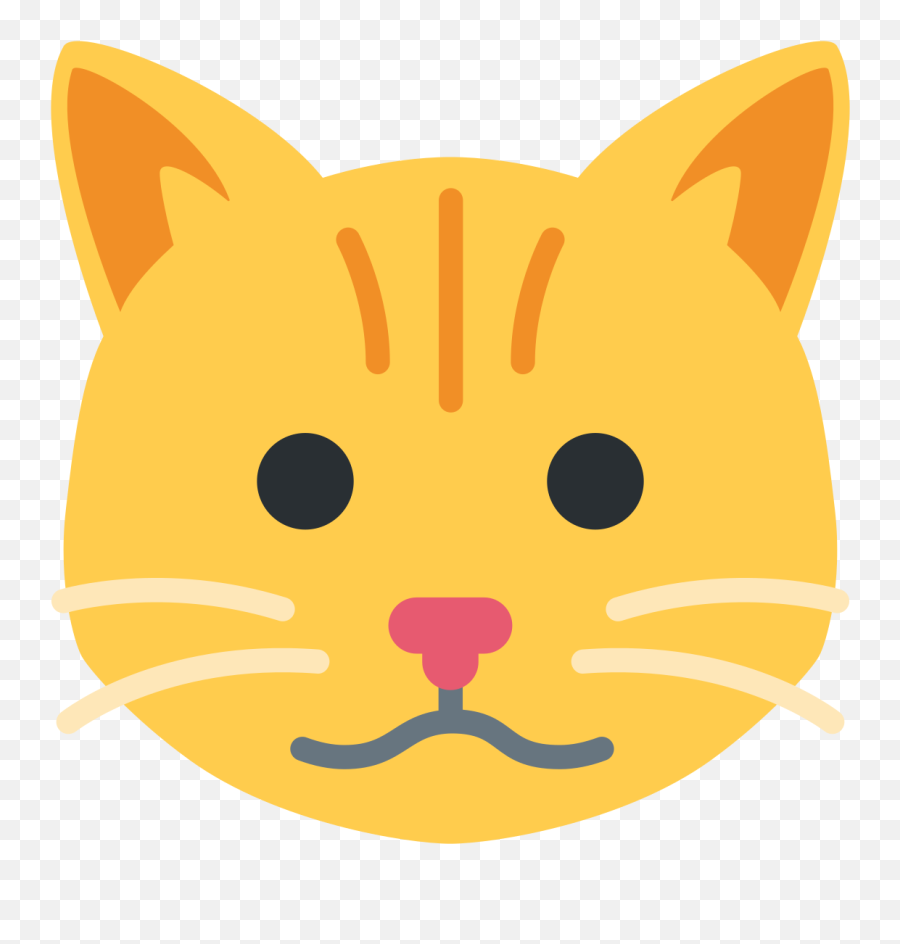 Cat Face Emoji - Twemoji Cat,Cat Face Emoji