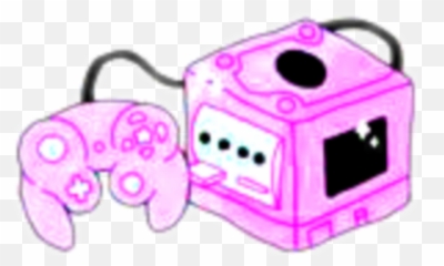 Gamecube Pink Cute Kawaii Sticker - Kawaii Cute Pastel Stickers Emoji,Game Controller Emoji Purple