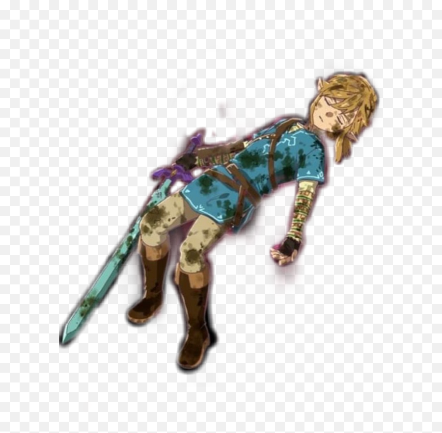 Download Link Zelda Tloz Botw Falling Breathofthewild - Botw Link Transparent Emoji,Legend Of Zelda Emoji