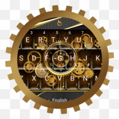Clock Luxury Gold Keyboard Theme - Programu Zilizo Kwenye Park City Miners Logo High School Emoji,What Does A Taco Emoji Mean