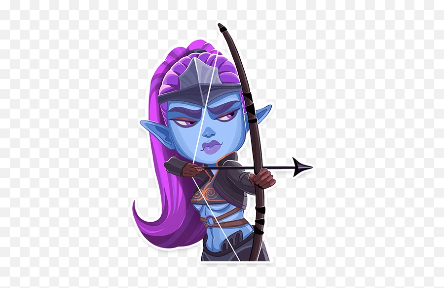 Telegram Sticker From Raid Shadow Legends Pack Emoji,Female Elf Emoji