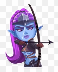 Telegram Sticker From Raid Shadow Legends Pack Emoji,Female Elf Emoji