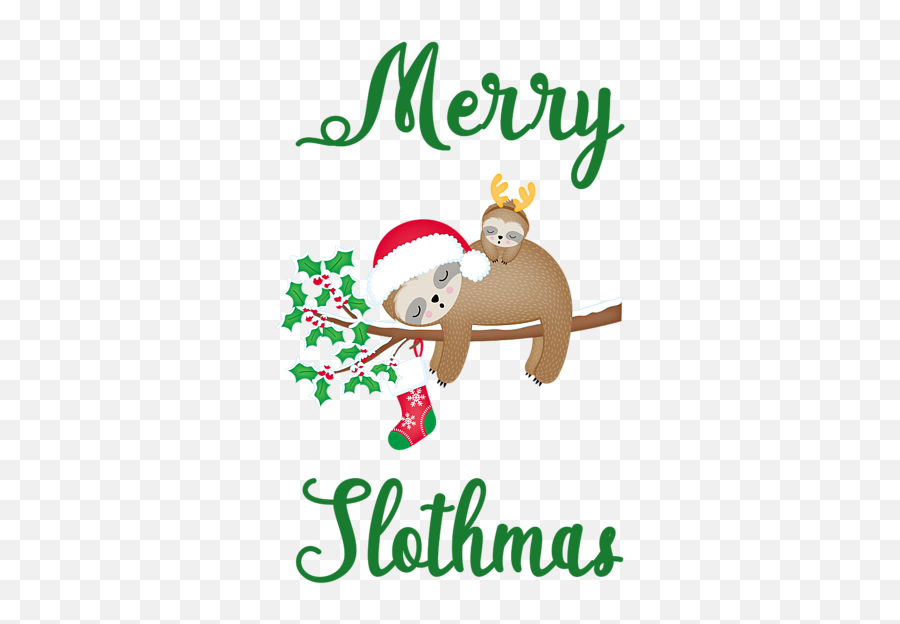 Merry Slothmas Sloths Christmas Gifts Throw Pillow By Your Emoji,Sloth Emoji