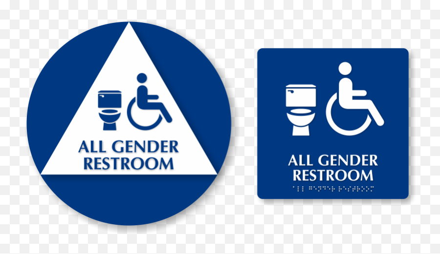 All Gender Restroom Signs - All Gender Restroom Symbol Disabled Emoji,Restroom Emoji
