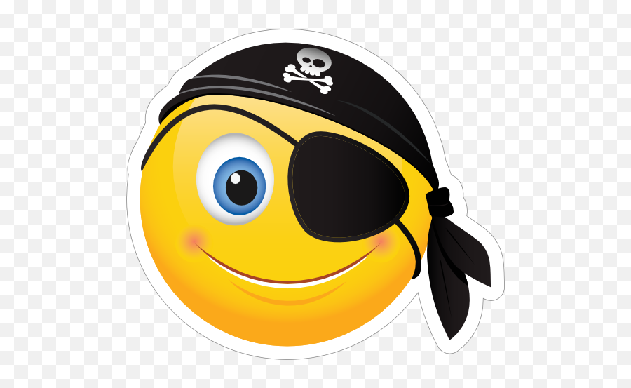Cute Pirate Emoji Sticker - Cute Pirate Emoji,Pirate Emoji