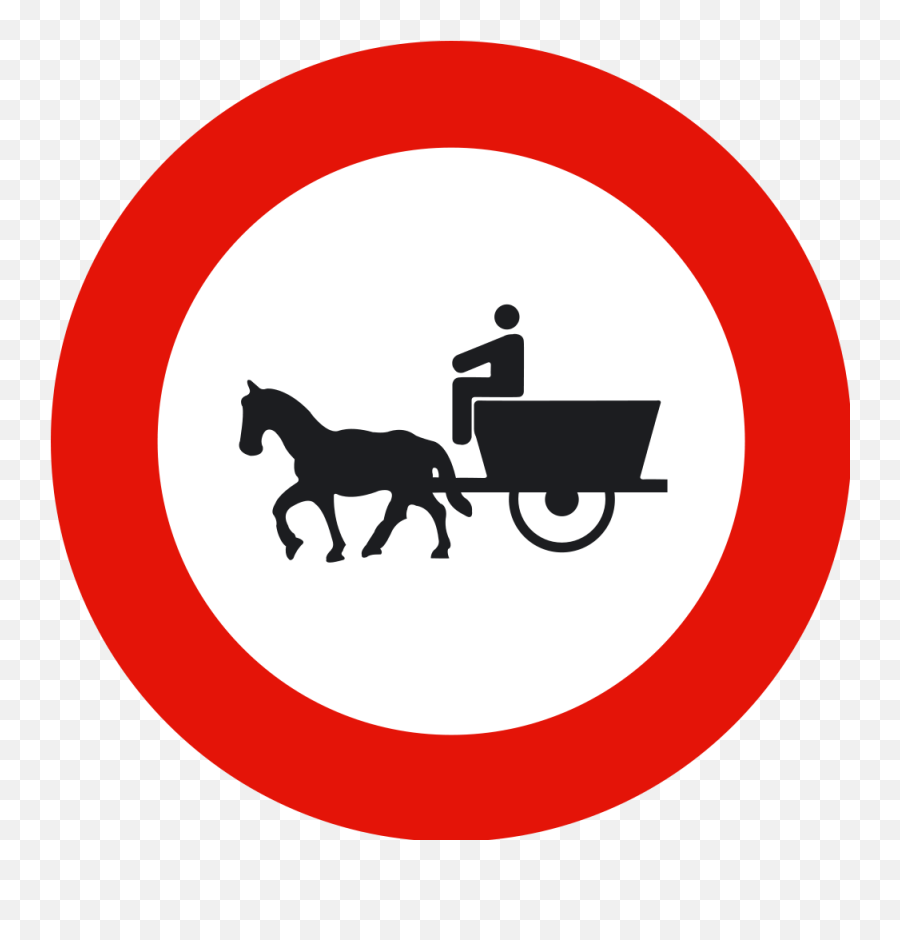 Entrada Prohibida A Vehículos De Tracción Animal R113 - Horse Carriage Icons Emoji,Emoji Billboard