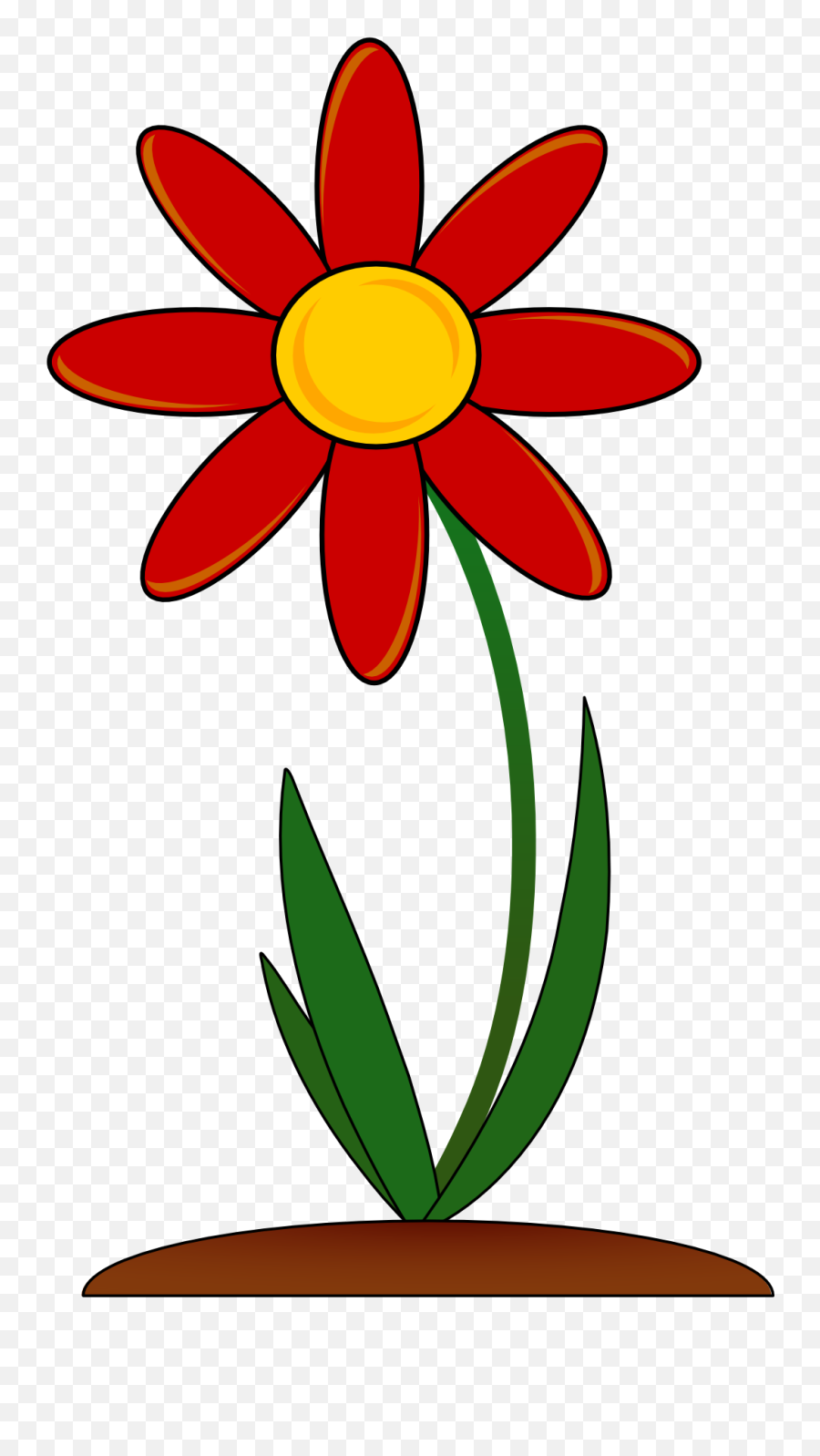 Red Flower Border Clip Art Png - Transparent Background Flower Clipart Png Emoji,Red Flower Emoji