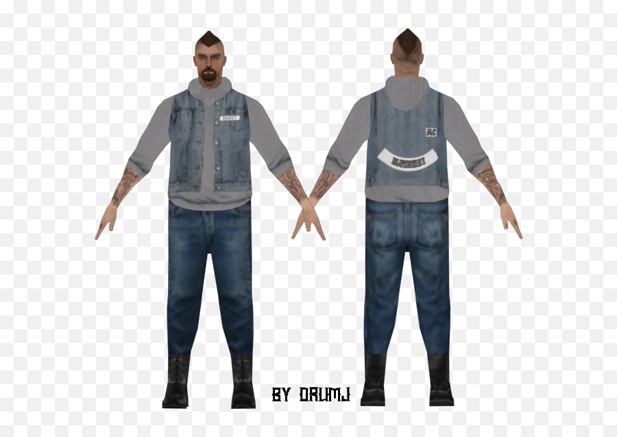 Rel Lucas Hills Skins - White Knights Mc Los Santos Roleplay For Men Emoji,Emoji Minecraft Skin