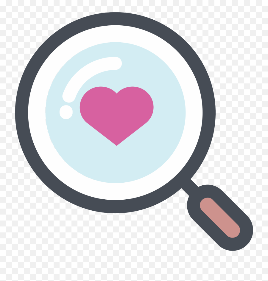 Download Search For Love Icon - Love Icon Png Free Png Image Icon Love Png Transparent Emoji,Magnifying Glass Emoji Png