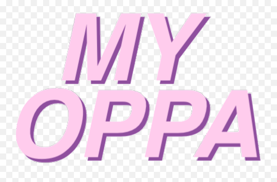 Kawaii Transparent Words Cute Pastel Pink Oppa Transparent - Word Cute Transparent Background Emoji,Pastel Kawaii Emojis